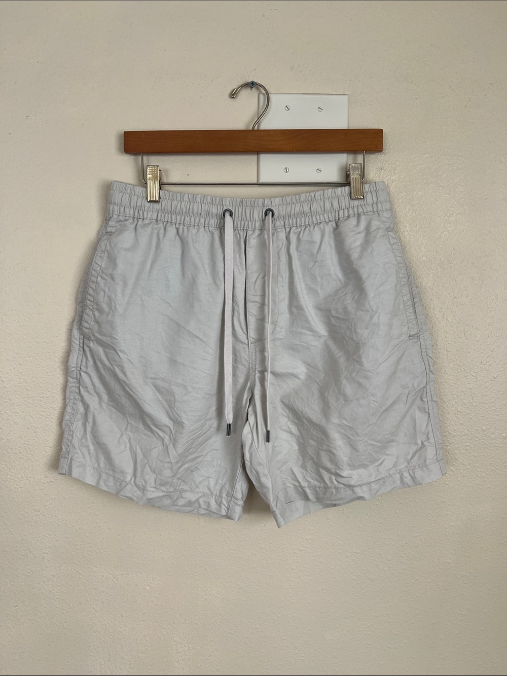 Rodd& Gunn Khaki Drawstring Linen Blend Shorts